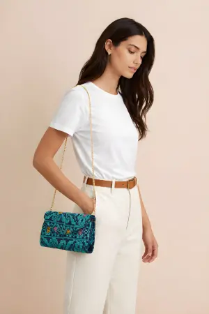 Pouch Bag with Shoulder Sling Chain image 0