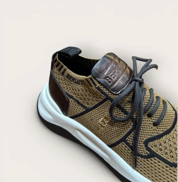 Berluti Shadow Sneaker Nylon and Calf Leather image 6