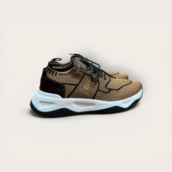 Berluti Shadow Sneaker Nylon and Calf Leather image 4