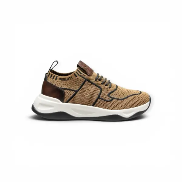 Berluti Shadow Sneaker Nylon and Calf Leather image 0