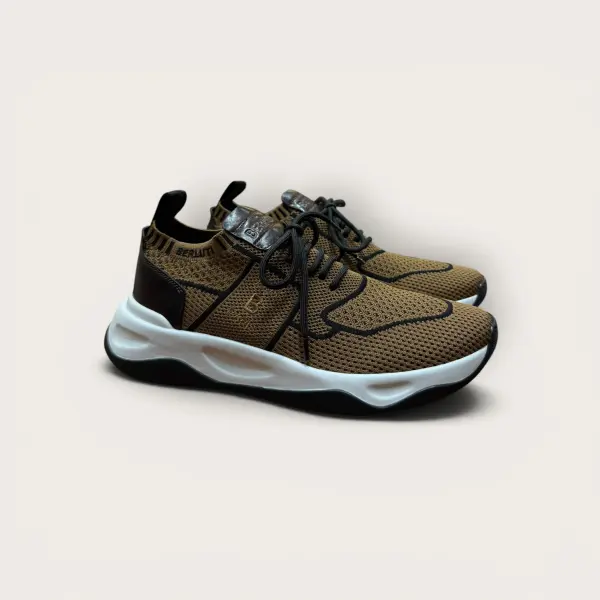 Berluti Shadow Sneaker Nylon and Calf Leather image 3