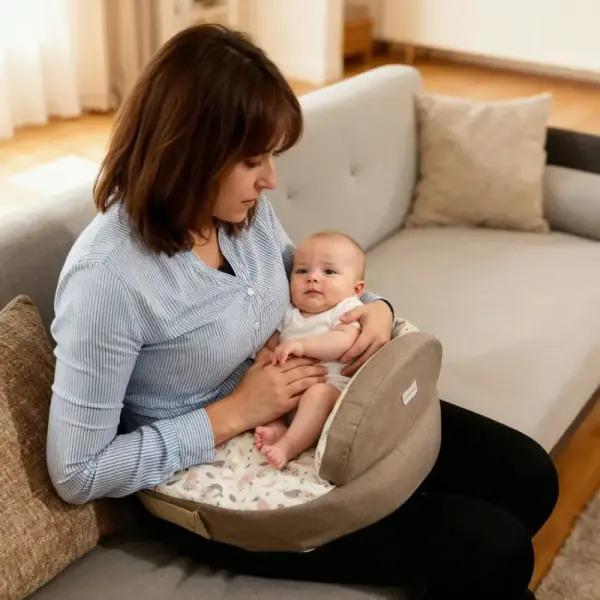 Breatfeeding pillow with waist belt image 3