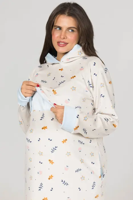 Royal night shirt in baby blue ( 2 pcs) image 6