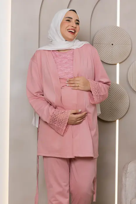 Soft elegance matching pijama set in chashmere (8 pcs) image 2