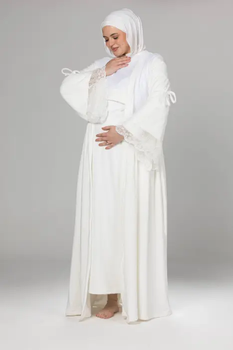 Velvet Dalida set in white (3 pcs) image 0