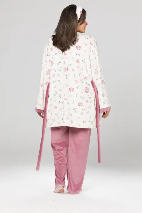 Sweet bows matching pijama set in pink (8 pcs) image 6