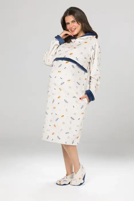 Royal night shirt in dark blue ( 2 pcs) image 2