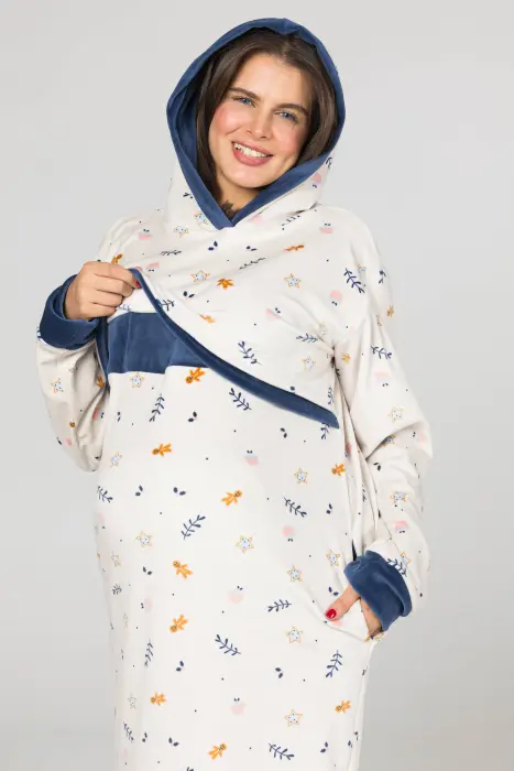 Royal night shirt in dark blue ( 2 pcs) image 6