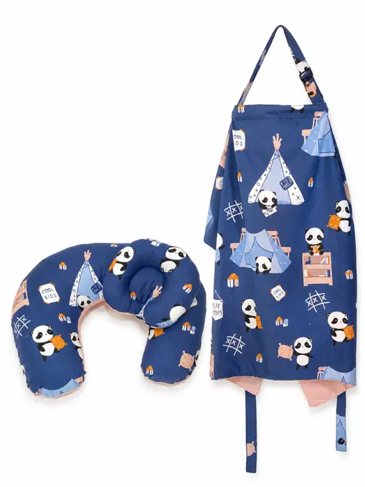 Premium nursing pillow & nursing cover set  image 1