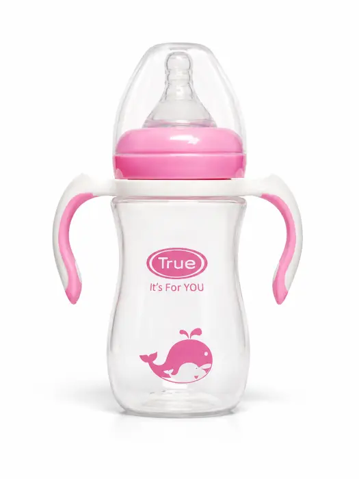 True wide neck bottle with hand image 1