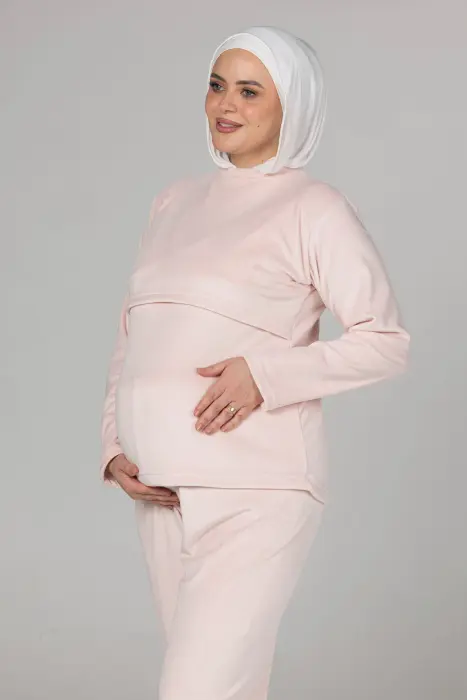 Soft elegance matching pijama set in body rose (8 pcs) image 5