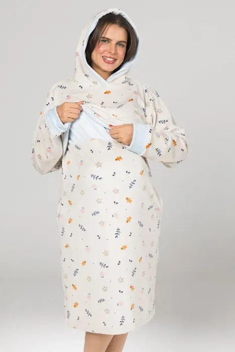 Royal night shirt in baby blue ( 2 pcs) image 5