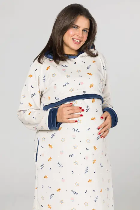 Royal night shirt in dark blue ( 2 pcs) image 4
