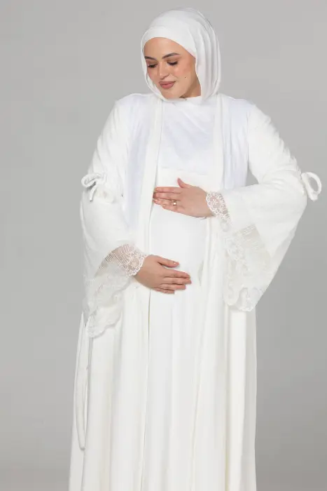 Velvet Dalida set in white (3 pcs) image 1