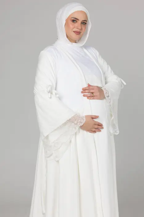 Velvet Dalida set in white (3 pcs) image 3