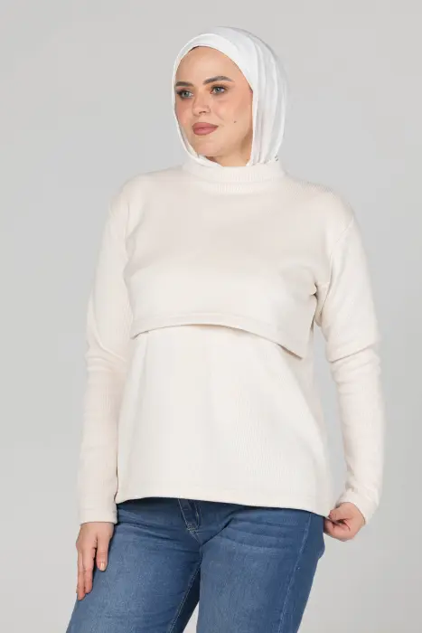 Winter ribbed nursing basic  image 0
