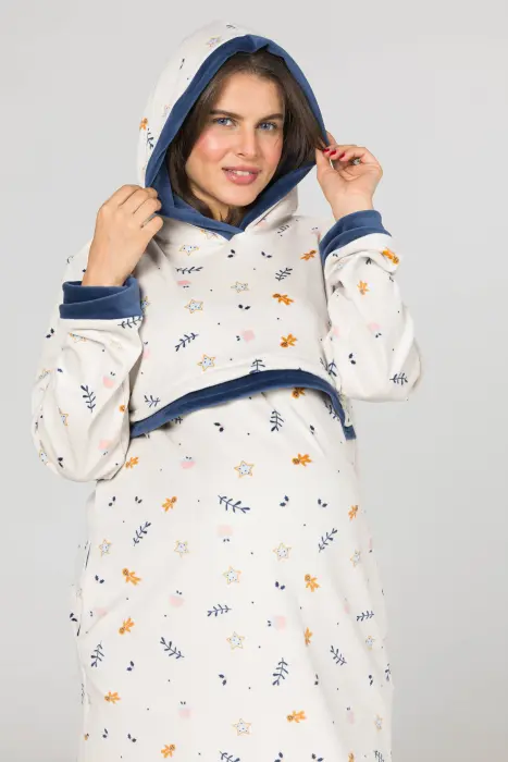 Royal night shirt in dark blue ( 2 pcs) image 5