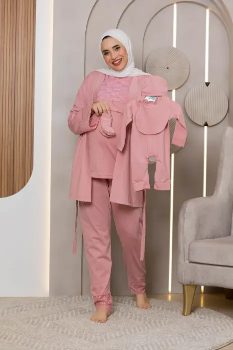 Soft elegance matching pijama set in chashmere (8 pcs) image 0