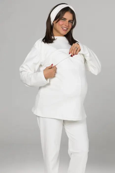 Blush garden embroidered matching pijama set (8 pcs) image 6