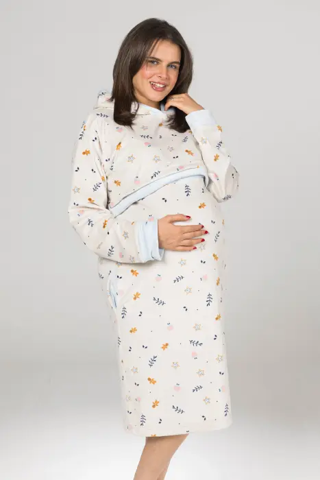 Royal night shirt in baby blue ( 2 pcs) image 4