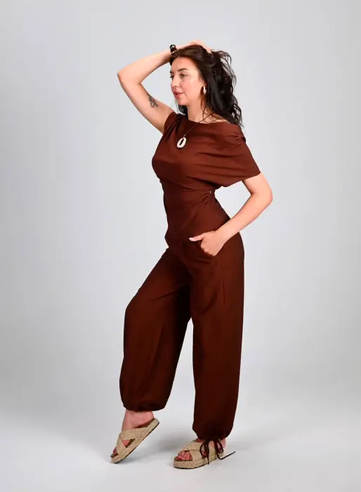 Elegant Linen Set - Off-Shoulder Chic image 8