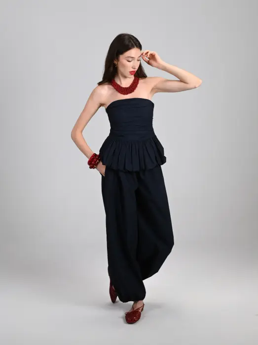 Chic Poplin Two-Piece Set – Elegant & Effortless image 0