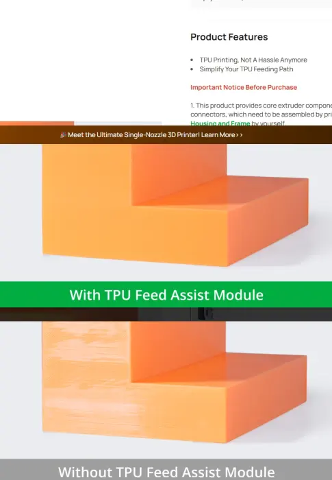 Bambu TPU Feed Assist Module image 2