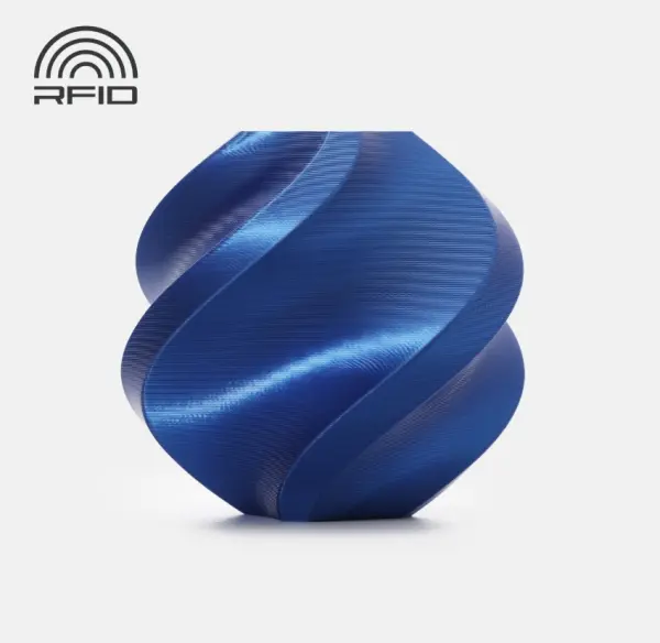 Bambu PLA Silk+ - Blue With Bambu Reusable Spool image 0