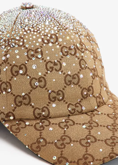  GUCCI GG Baseball Hat - Ceystals image 2