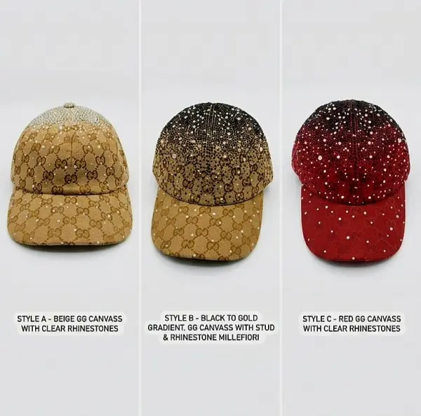  GUCCI GG Baseball Hat - Ceystals image 0