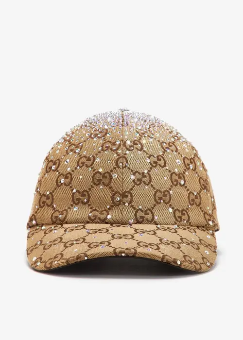  GUCCI GG Baseball Hat - Ceystals image 1