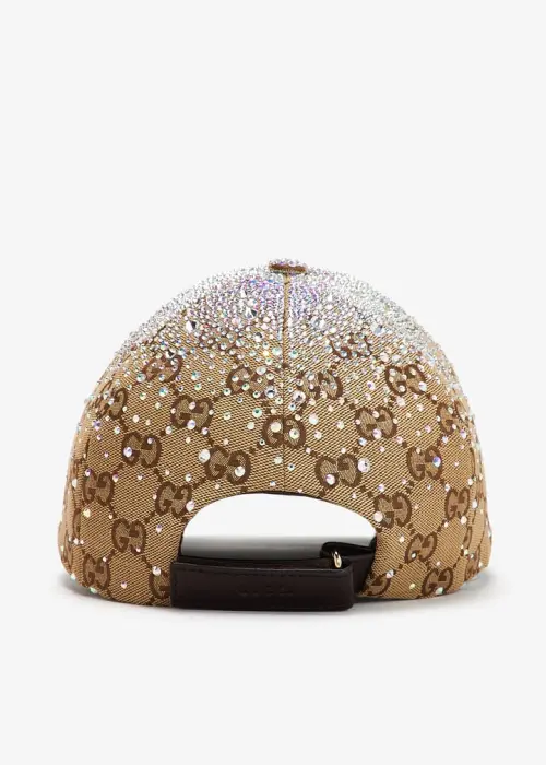  GUCCI GG Baseball Hat - Ceystals image 3