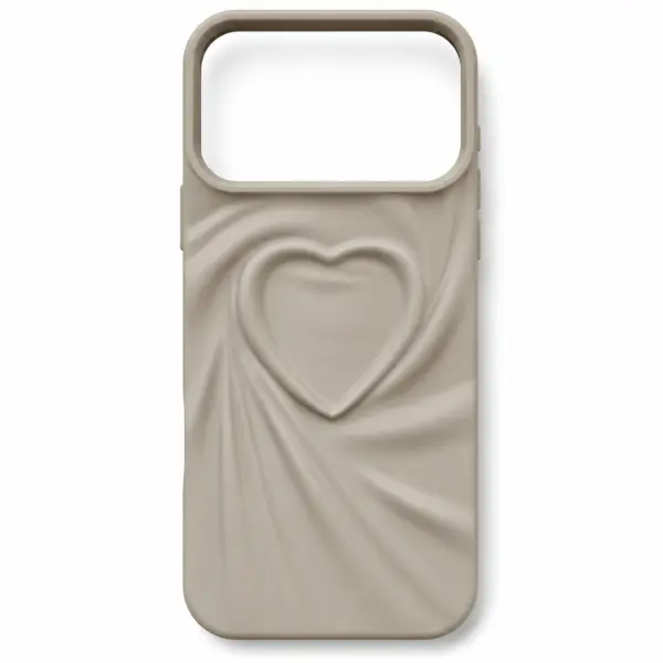 hearts silicon case gray iphone 17promax image 0