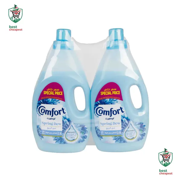 Comfort Fabric Softener Spring Dew (blue) 2x2.9ltr Promo image 0