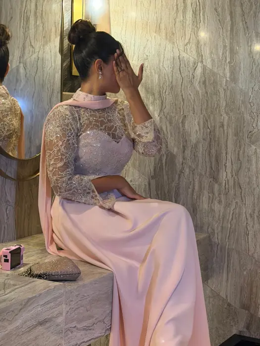 dantel pink dress blora kw image 0