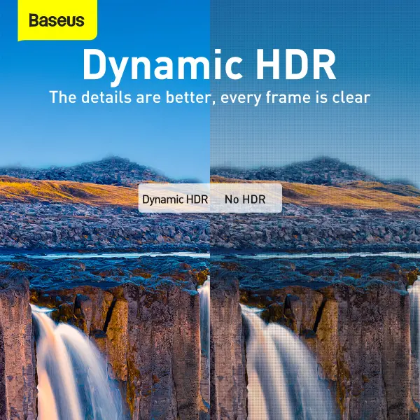 كابل اتش دي ام اي بيسوس Baseus High Definition يدعم دقة 8K بطول 3 متر - لون أسود image 7