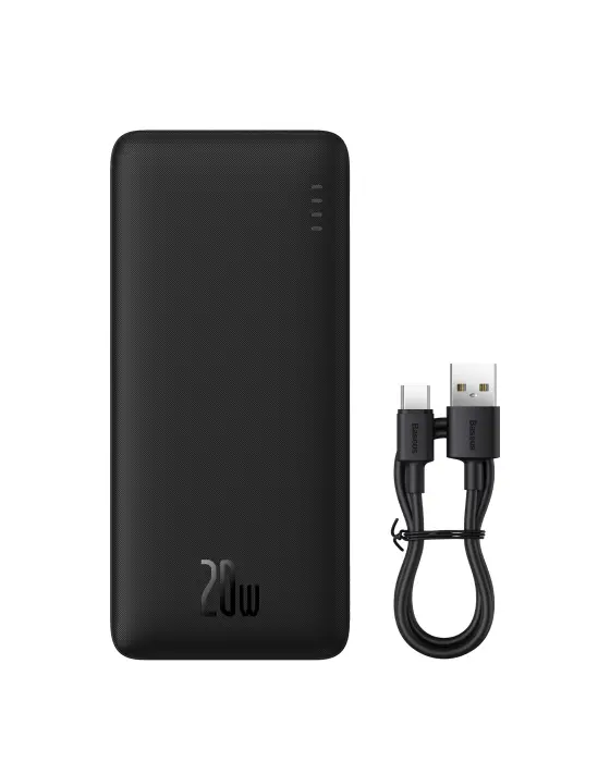 OS-Baseus Airpow Fast Charge Power Bank 20000mAh 20W Cluster Black  Black image 0