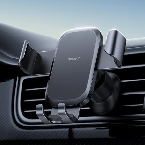 Baseus Metal Age Go Gravity Car Mount Air Outlet Version Cosmic Black image 1