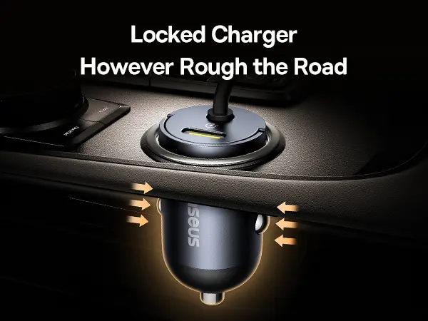 Baseus Tiny Star Mini Car Charger (C+C Cable Included) 30W Cosmic Black image 8