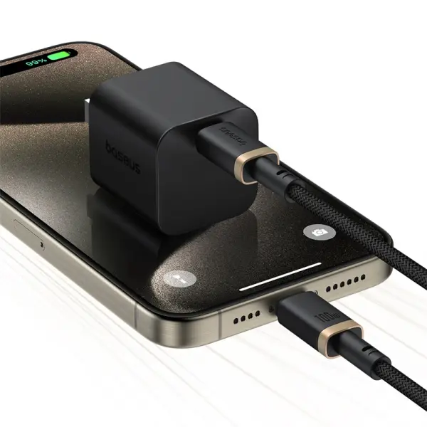 Baseus Dura Series Fast Charging Cable Type-C to Type-C 100W 1m Gold+Black image 9