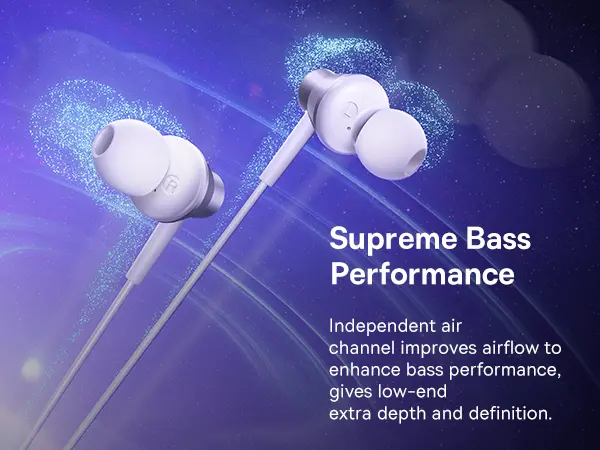 Baseus Encok CZ11 Wired Earphones Moon White image 4
