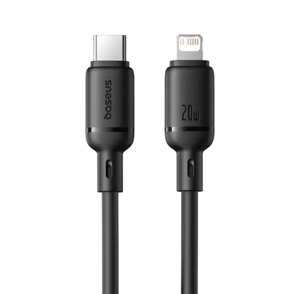 Baseus Silky Series Fast Charging Cable Type-C to iP 20W 2m Cluster Black image 1