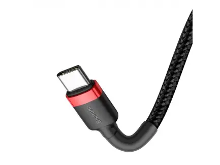 كابل بايسوس Cafule USB لتايب-سي 3 أمبير 2 متر أحمر image 2