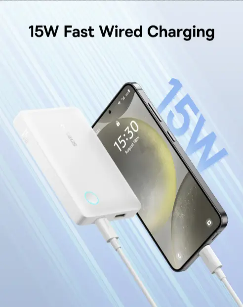 OS-Baseus EnerFill FP11 Power Bank 10000mAh 15W Moon White image 5