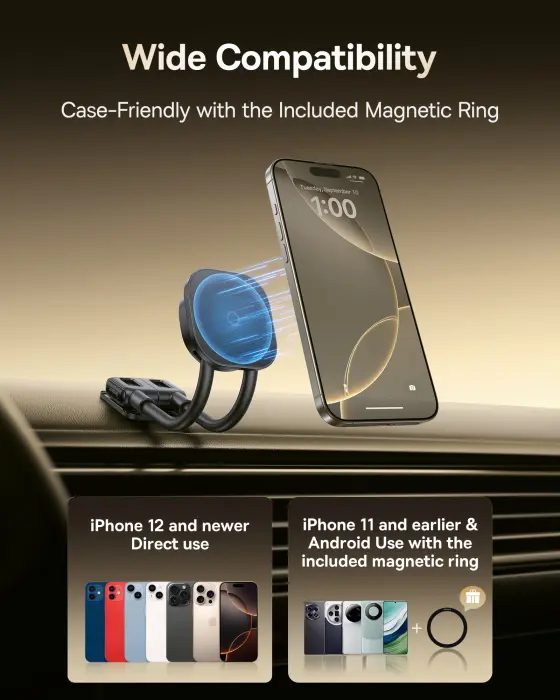 Baseus PrimeTrip C03s Magnetic Car Mount(Versatile Dual-Arm Styling) image 9