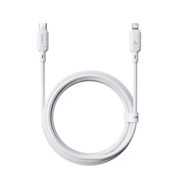 Baseus Silky Series Fast Charging Cable Type-C to iP 20W 1m Moon White image 3