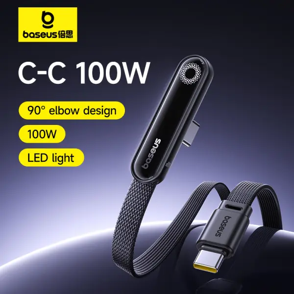 Baseus MVP 3 Fast Charging Cable USB-C to USB-C 100W 2m Cosmic Black image 2