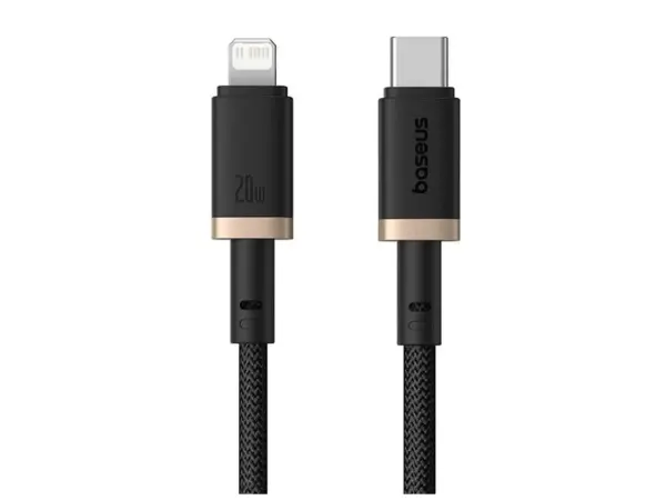 Baseus Dura Series Fast Charging Cable Type-C to iP 20W 2m Gold+Black image 1
