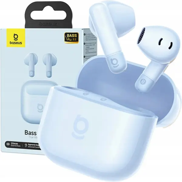 Baseus BS2-Lite TWS Wireless Earbuds Blue (2-Year Local Warranty) image 2