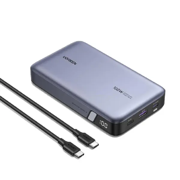 باور بنك يوجرين 20000 مللي أمبير 100 واط شحن سريع PB720 - رمادي image 0